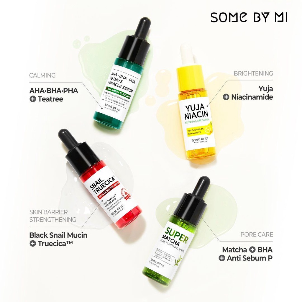 Bộ Kit 4 Serum Chăm Sóc Và Cải Thiện Các Vấn Đề Da Some By Mi Total Care Serum Trial Kit