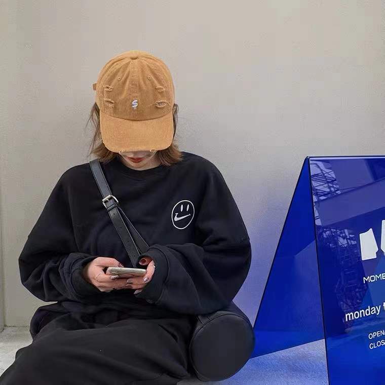 [Augustcloth] Mũ/ nón lưỡi trai denim rách phong cách Hàn Quốc