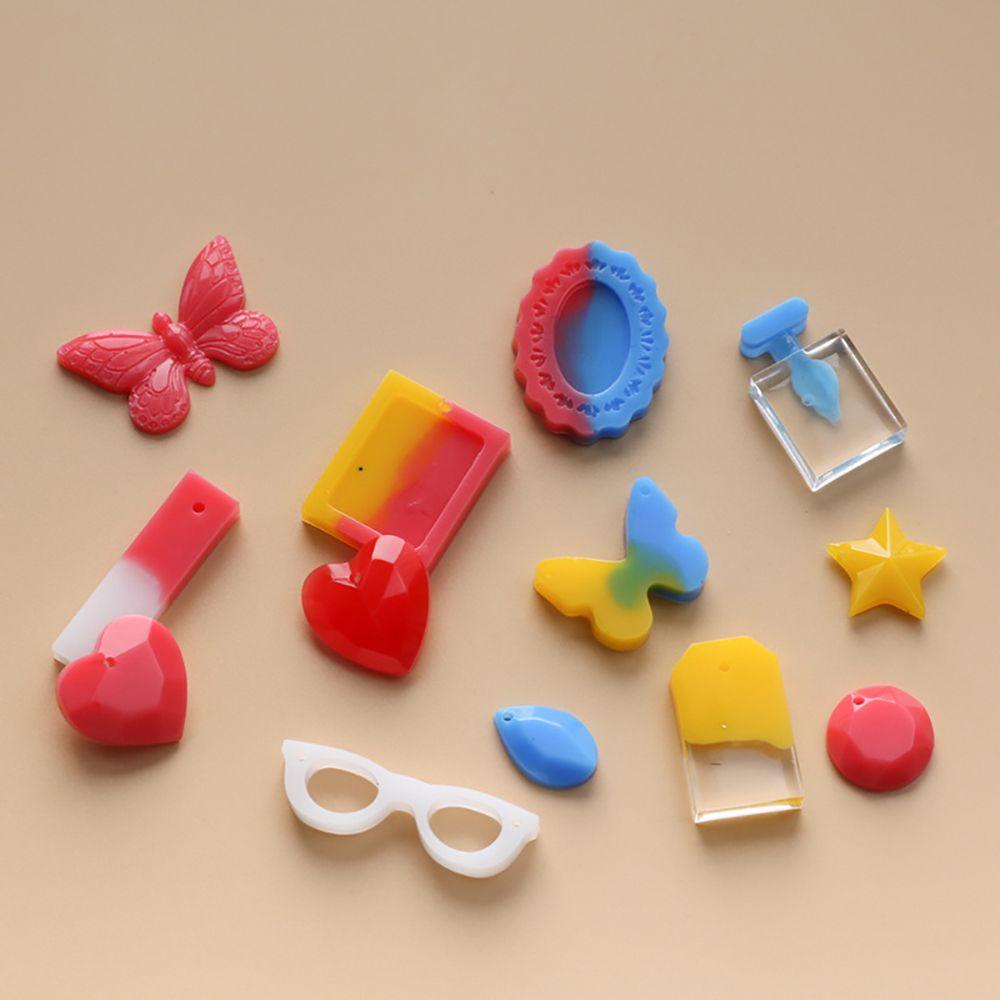 Khuôn Nhựa UV Trong Suốt Làm Bông Tai|Khuôn Silicone Làm Mặt Dây Chuyền Hình Bướm