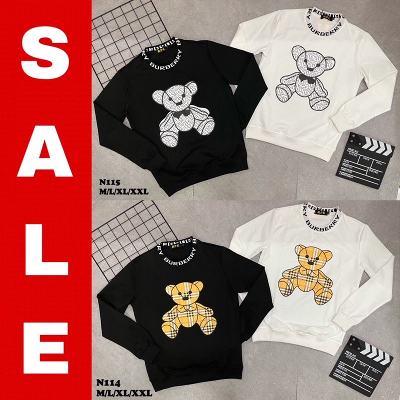 Áo nỉ thu đông BBR gấu mới hot 2021