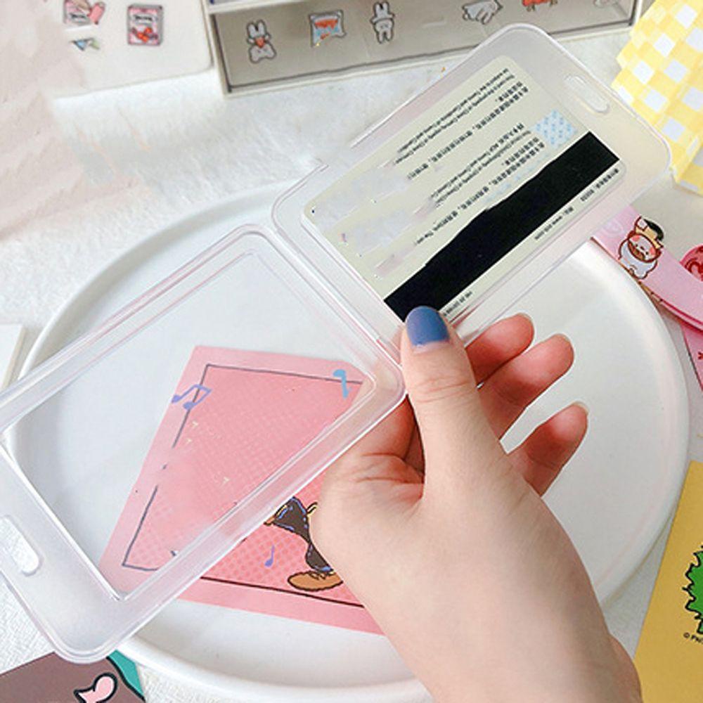 QQMALL Vỏ Bọc Thẻ Xe Buýt / Thẻ Ngân Hàng Có Dây Đeo Cổ Kích Thước Nhỏ Gọn Tiện Lợi