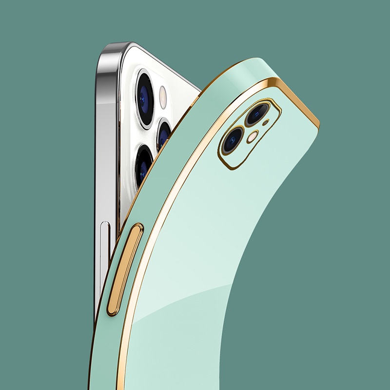 Ốp Điện Thoại Silicon Viền Mạ Vàng Cho samsung galaxy note 10 20 plus lite ultra