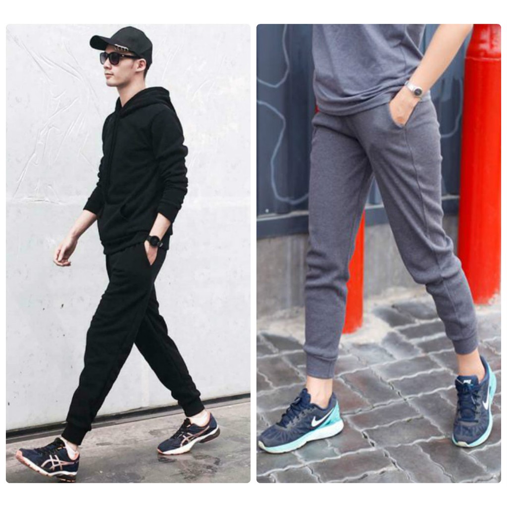 Quần Jogger thun da cá