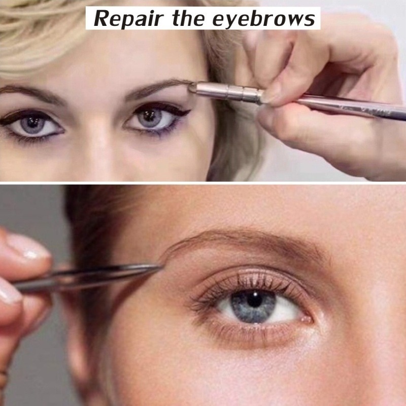 Bút cạo tatoo viền râu lông mày kèm hộp 10 lưỡi