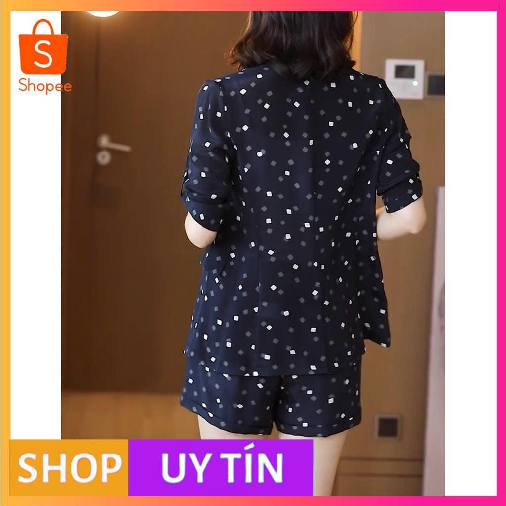 HÀNG NHẬP CAO CẤP -SET BỘ VEST SHORT HỌA TIẾT Ô VUÔNG CAO CẤP - [MẪU ĐẸP CHẤT LƯỢNG]