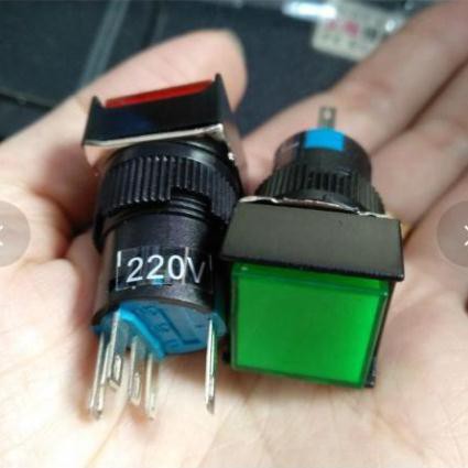 Giá Tốt -  Công tắc có đèn phi 16, 5  chân 220v và 24v