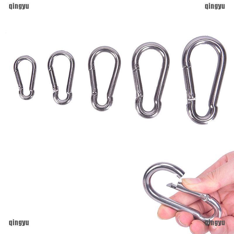 ❤ Tôi ♣ Móc Khóa Carabiner Bằng Thép Không Gỉ 304