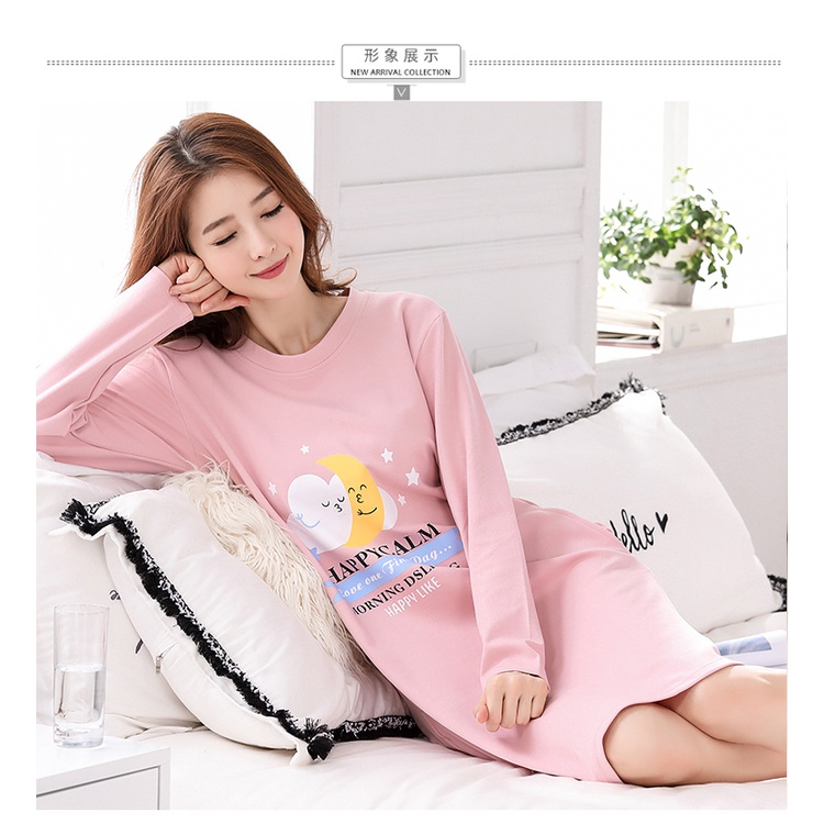 Đầm Ngủ Cotton Tay Dài Thời Trang Thu Đông Dành Cho Nữ 2021 3nrA *&&&& * - * - & *** | BigBuy360 - bigbuy360.vn