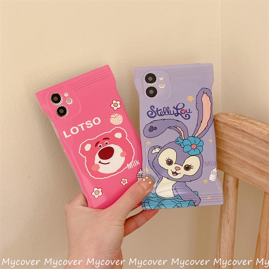 Ốp Điện Thoại Silicon Mềm Họa Tiết Hoạt Hình Màu Kẹo Cho iPhone 14 13 12 11 Pro Max X XR Xs Max 6 7 8 Plus SE 2020