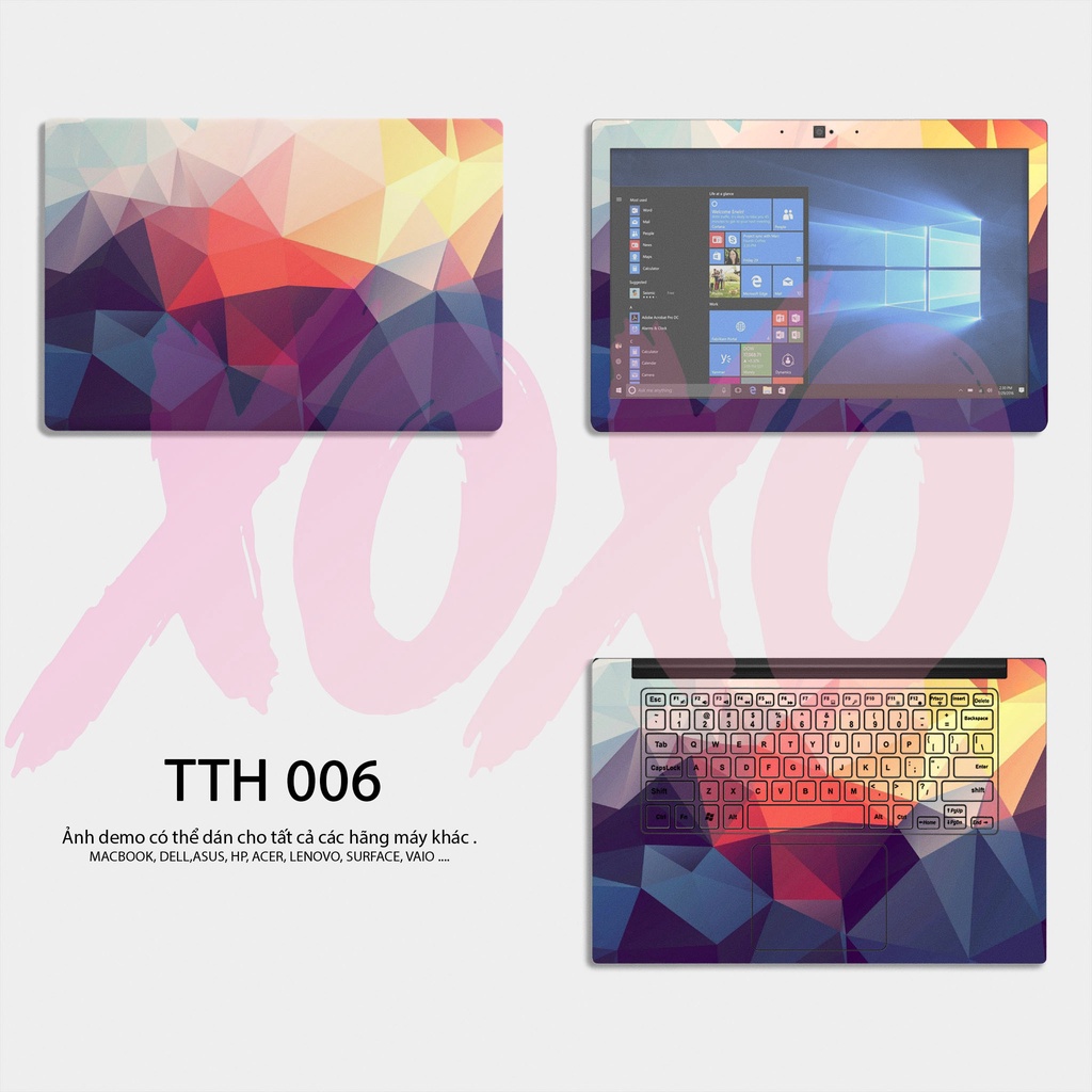 Miếng dán laptop mẫu ABSTRACT - Decal Dán có cho Dell, Hp, Asus, Lenovo, Acer, MSI, Surface,Vaio, Macbook