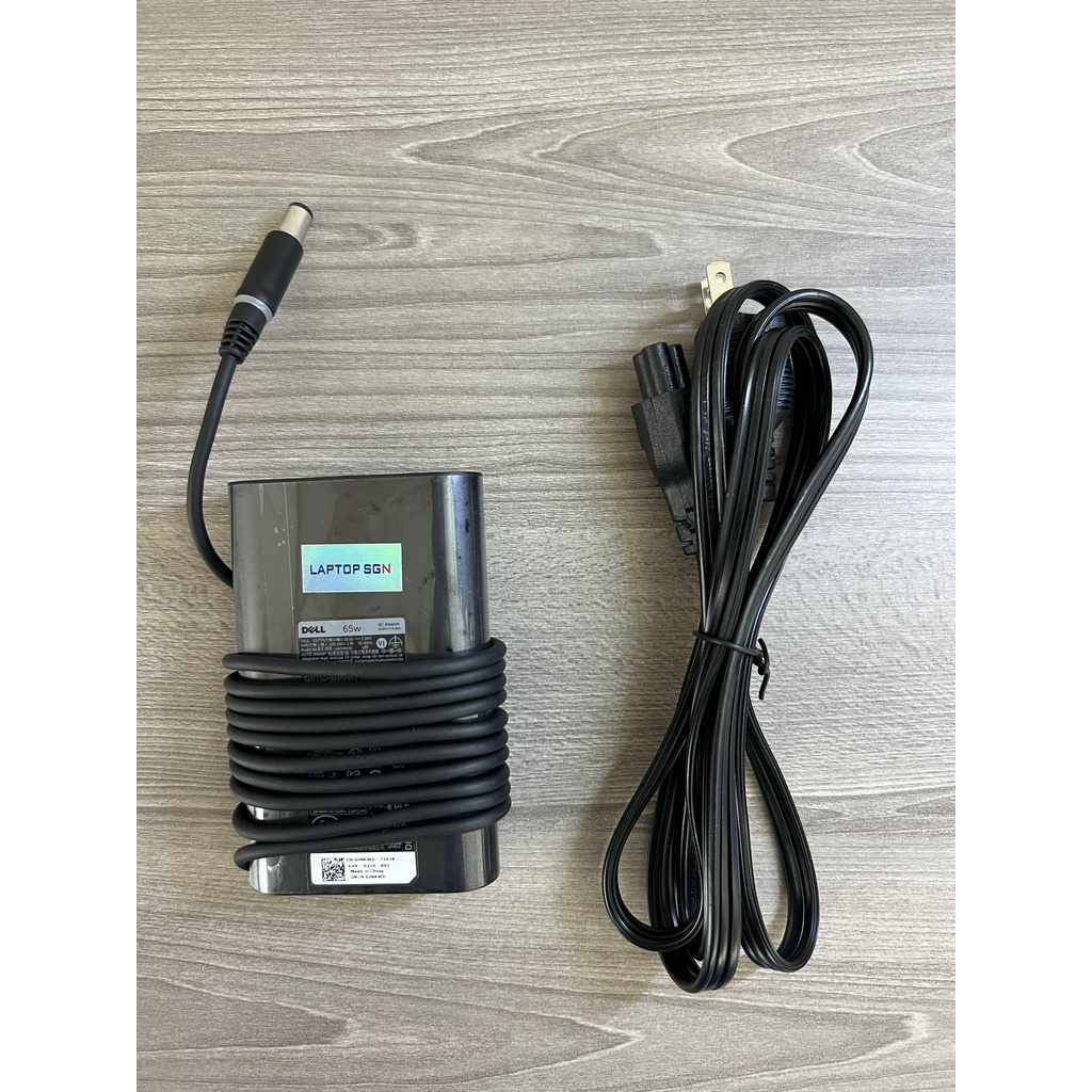 Sạc Laptop Dell loại Ovan kim lớn 65W Chính hãng cho E5470 E5480 E7470 E7380 E7480 E7359 E7348 E3450 + Kèm dây nguồn