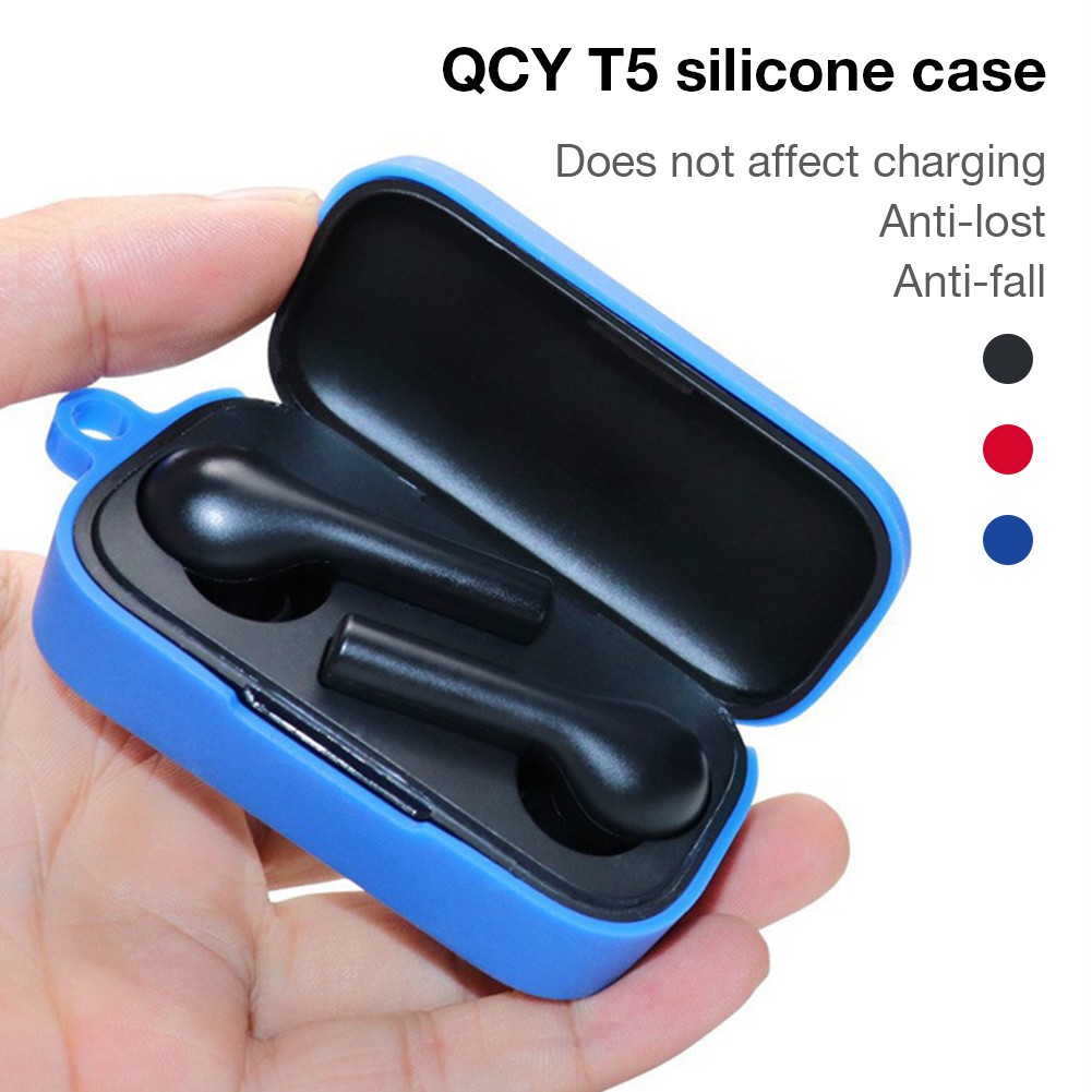 Hộp Đựng Tai Nghe Bluetooth Bằng Silicone Qcy T5