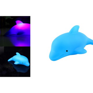 Baby Bath LED Dolphin Light Toy Colorful Flashing Changing