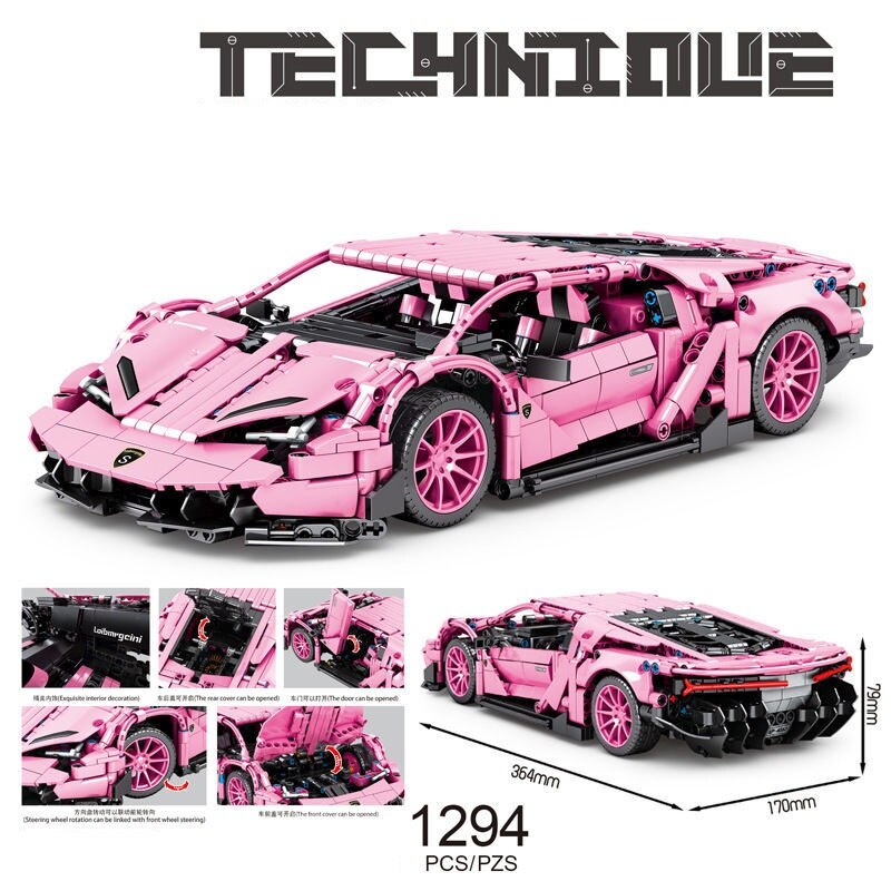 Đồ chơi Lắp ráp Mô hình Lamborghinis Sian FKP37 Aventador Car Roadster Siêu xe 1:14 SY 8609 1294pcs