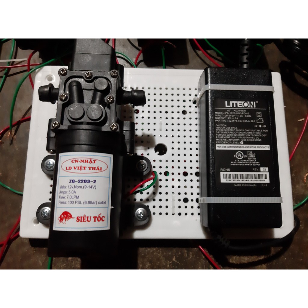 BỘ MÁY BƠM NƯỚC MINI 12v HOÀN CHỈNH tự động ngắt