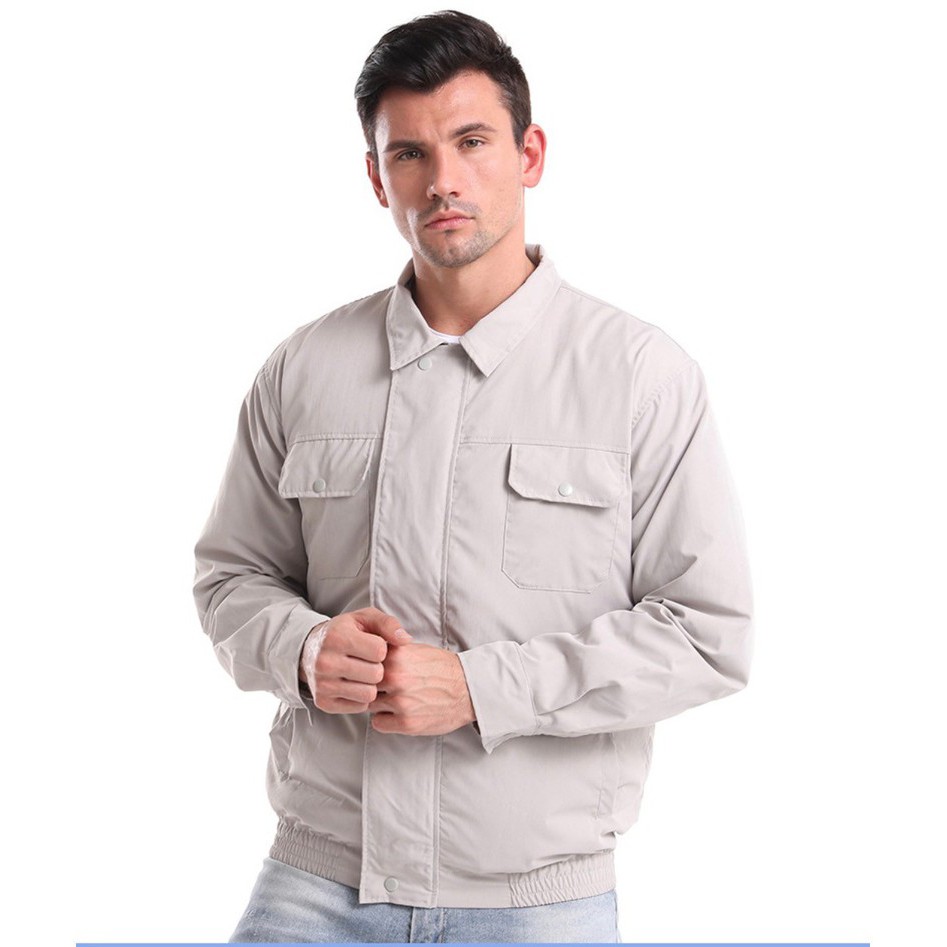 Áo khoác tích hợp quạt điều hòa chống nóng hiệu quả size L COOLING COAT A11 (bao gồm cả sạc dự phòng)