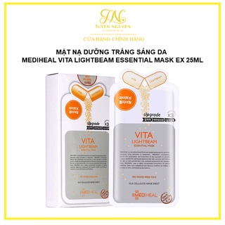 Hộp 10 Mặt nạ dưỡng trắng sáng da Mediheal Vita Lightbeam Essential Mask Ex 25ml