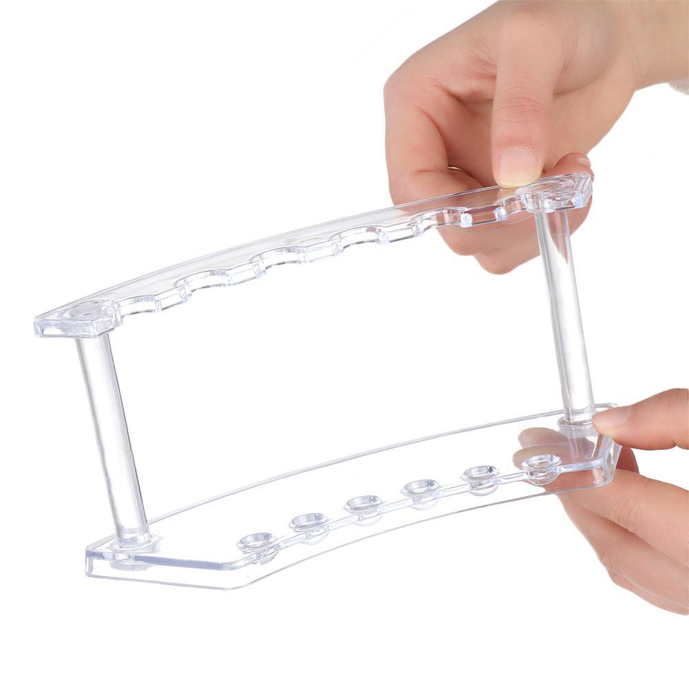 PISTA Hộp Đựng Cọ Trang Điểm Bằng Acrylic Trong Suốt 6 / 12 Ngăn Tiện Dụng