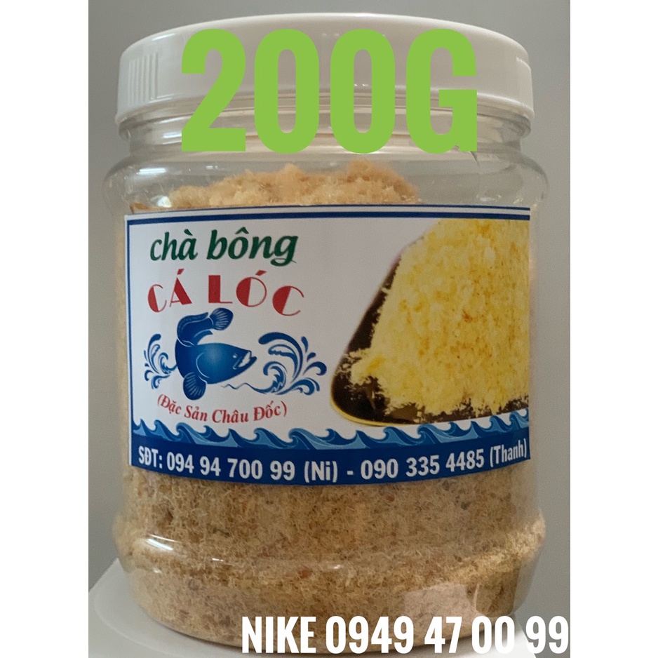 Chà Bông Cá Lóc Đặc Biệt 200G Đặc sản Châu Đốc ( Sale Chớp Nhoáng ) Puree Snakehead