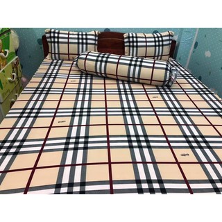 Drap Ga Nệm Thun Lạnh HQ Cực Kì Mịn Mát Bộ Ga Trải Giường Vỏ Gối Drap Nệm Grap Giường