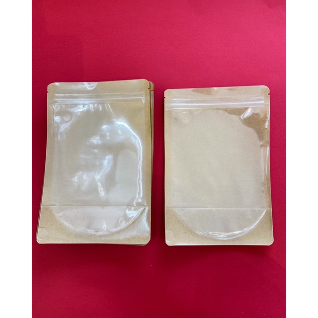 Túi zip giấy kraft 15*22cm