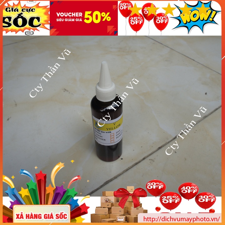 Mực dye uv 100ml cho canon IX 6770 6860 6560 TS 707 TS 5030 6030 hàng chất lượng đảm bảo Kholinhkienmayin
