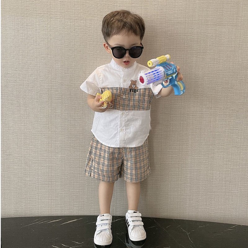 Đồ bộ bé trai và đồ bộ bé gái 8-18kg AM954 - bộ quần áo trẻ em cộc tay cổ trụ TTR252