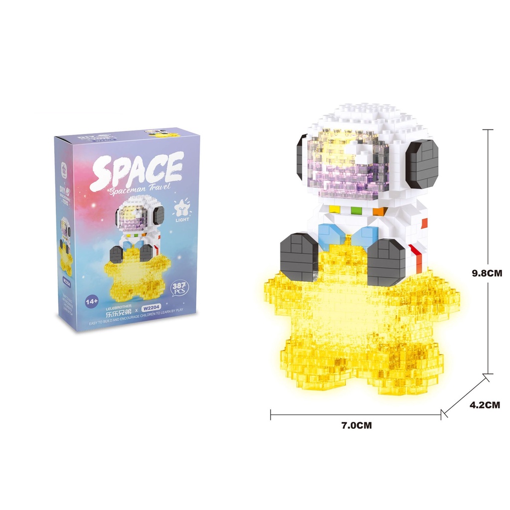 Trọn bộ lego PHI HÀNH GIA PHG, mô hình xả stress trang trí bàn làm việc dễ thương