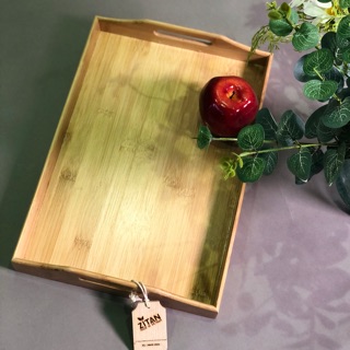 Khay tre ghép có tay cẩm