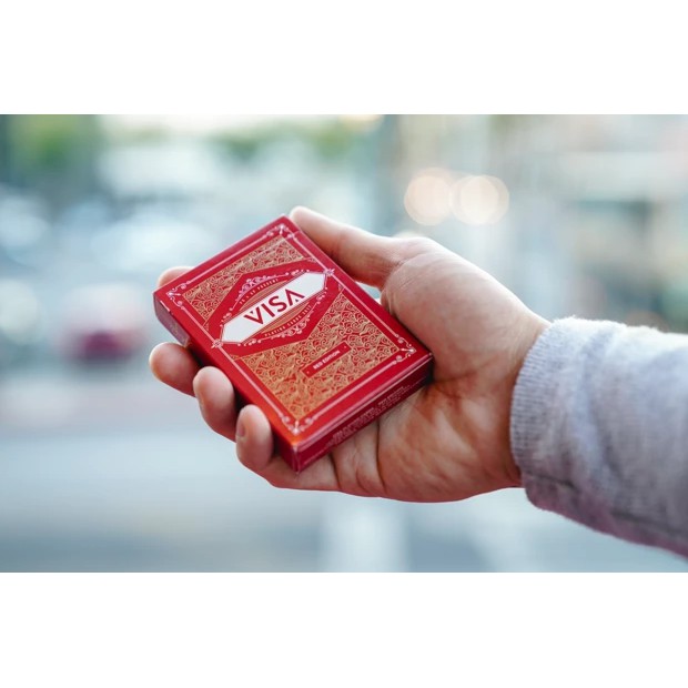 Bộ Bài Tây Visa playing cards red [ Hàng Mỹ ]