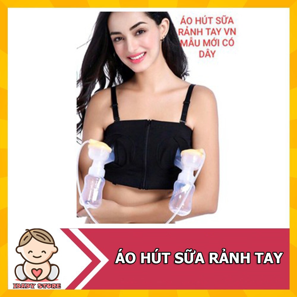 [CHẤT LƯỢNG] Áo Hút Sữa Rảnh Tay Loại Có Dây Cho Các Mẹ Hàng Việt Nam Xuất Khẩu Vải Siêu Mềm Siêu Tốt