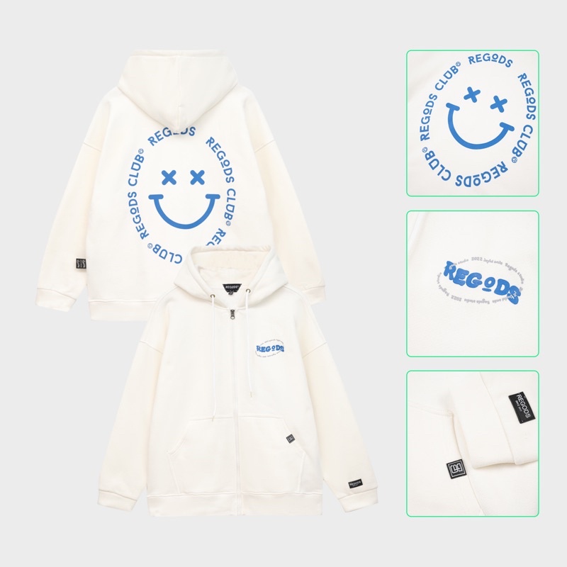 Áo khoác HOODIE ZIP SS22 REGODS Unsex Form Rộng