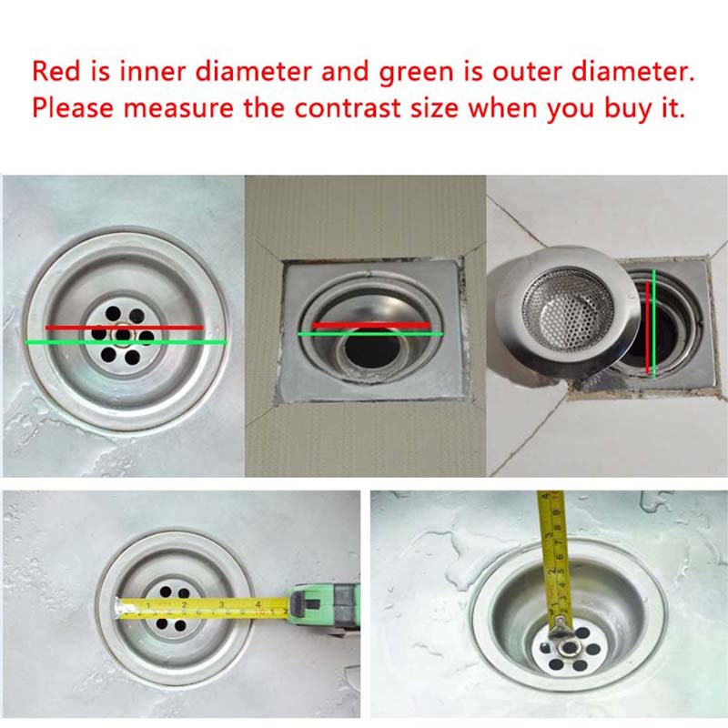 Dụng Cụ Dọn Tóc Bằng Thép Không Gỉ Ngăn Chặn Giặt Bồn Tắm Lỗ Thoát Nước Bẫy Lọc Chén Lọc Chậu Rửa Phòng Tắm Nhà Bếp Phụ Kiện