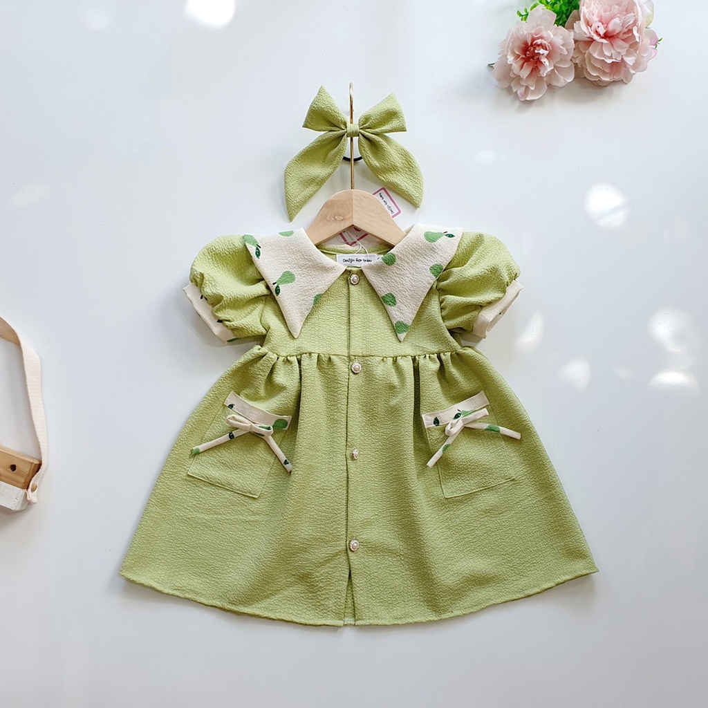 Váy thiết kế cho bé gái TẶNG KÈM DÂY NƠ- SU Shop