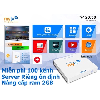 Android box MyTV net 1 ram 2G chính hãng
