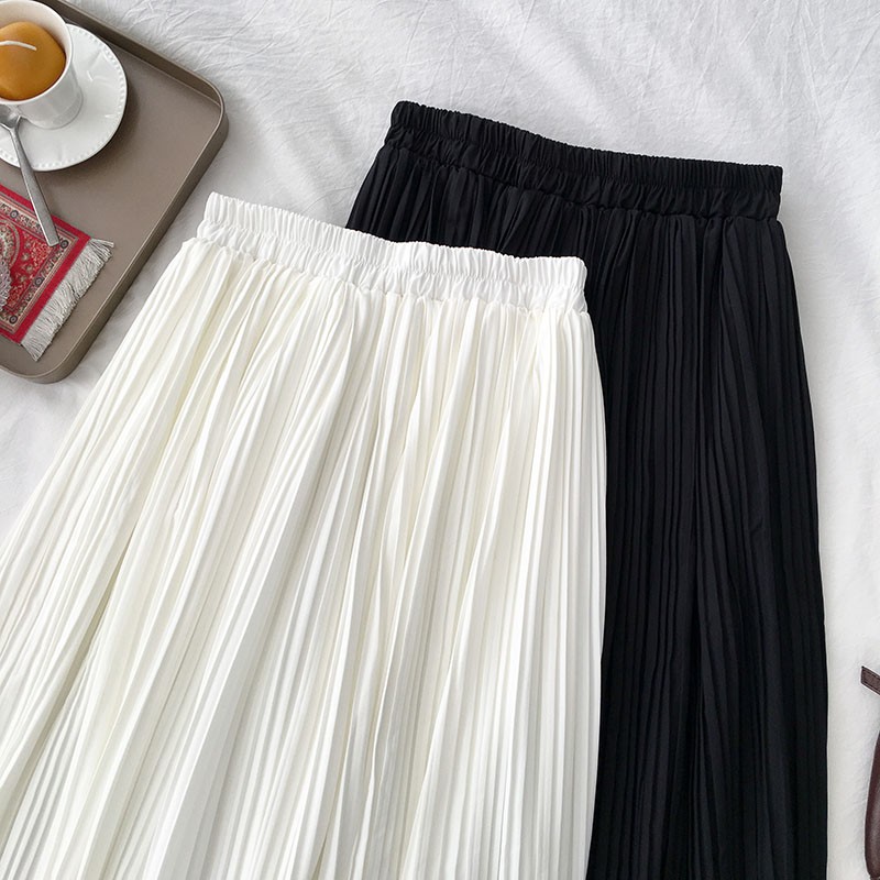 Chân váy xòe dài dập ly nhỏ ulzzang 3519 | BigBuy360 - bigbuy360.vn