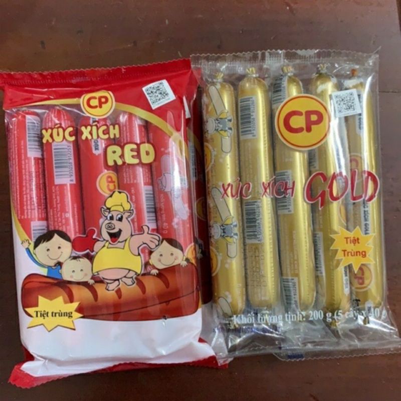 xúc xích tiệt trùng cp heo- bò gói 5 cây 200g | BigBuy360 - bigbuy360.vn
