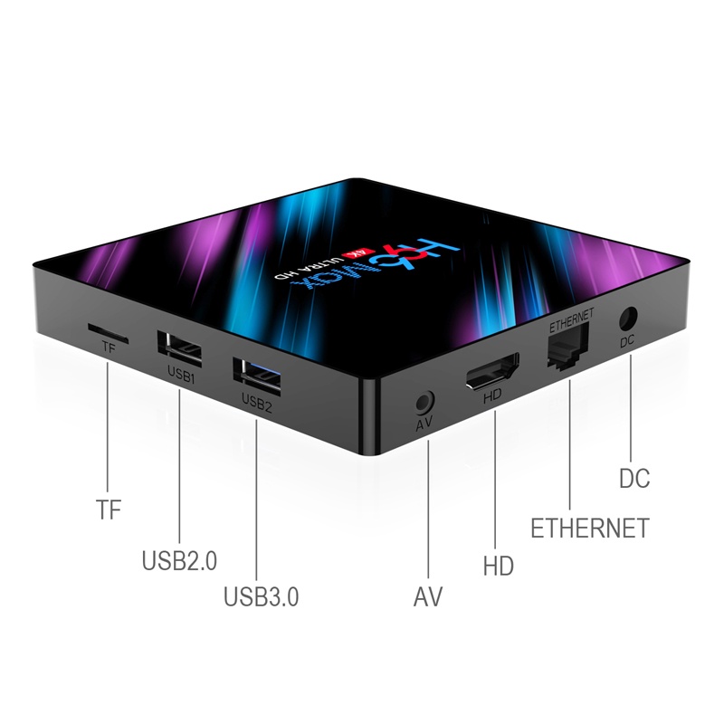 Android tv box Ram 4G Rom 32G android 10.0 bluetooth 4.0 kết nối wifi 5G video 4k bảo hành 1 năm H96MAX RK3318 Tivi Box