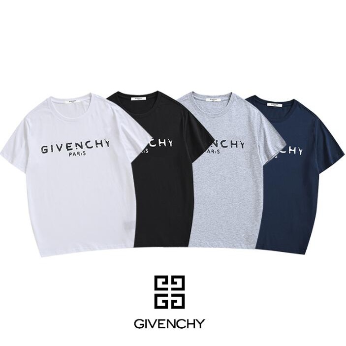 Áo Thun Cotton Ngắn Tay In Chữ Givenchy Thời Trang Cho Nam Và Nữ