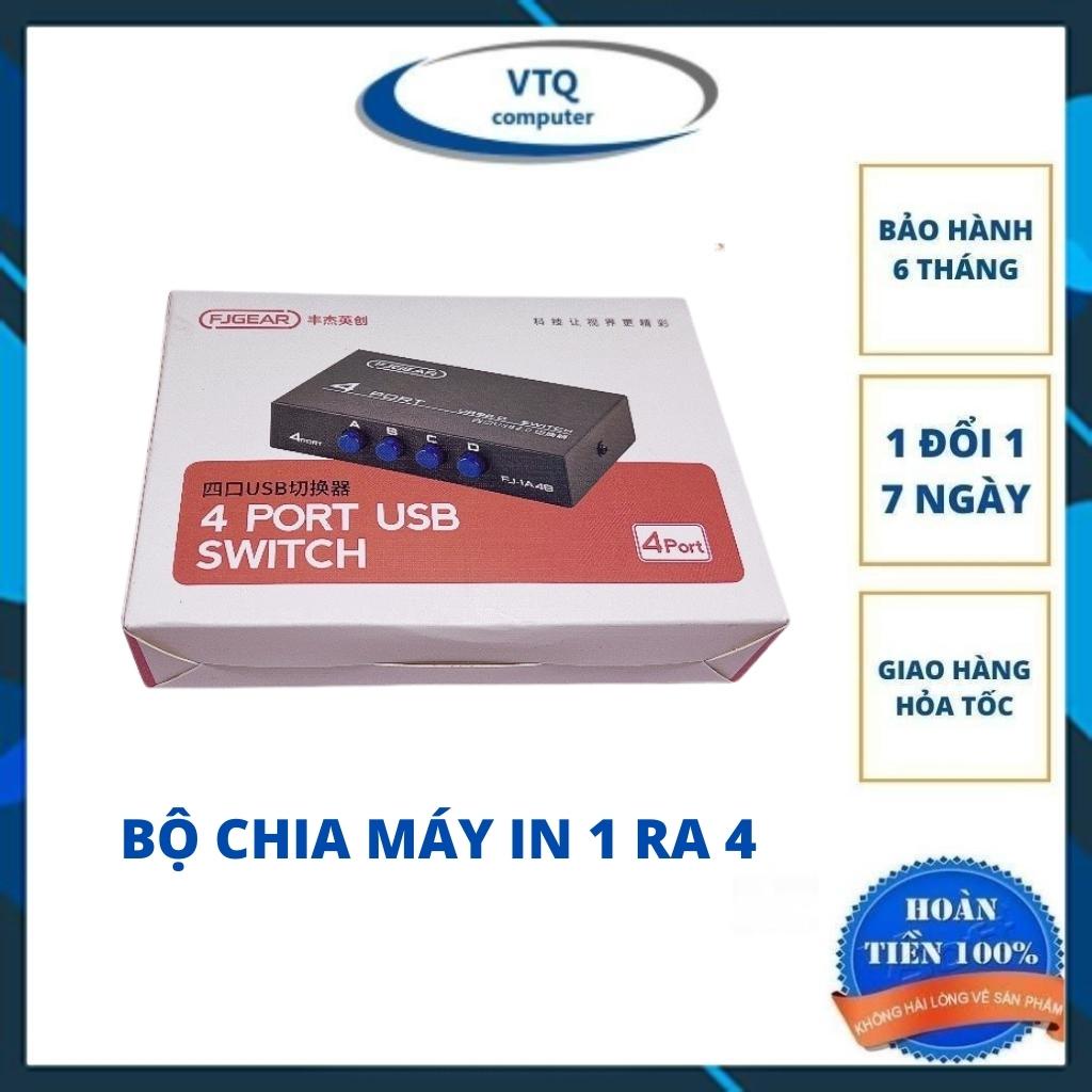 Bộ chia máy in ra 2 cổng, 4 cổng, bộ chia máy in 1 ra 2, 1 ra 4. bảo hành 6 tháng.shopphukienvtq