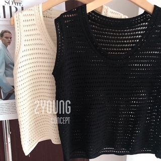 Áo ba lỗ đục trơn [2YOUNG] A1732 (ảnh thật)