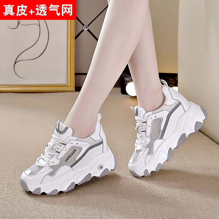 Giày Thể Thao Đế Bằng Chất Liệu Da 2021 Thời Trang Cho Nữ | BigBuy360 - bigbuy360.vn