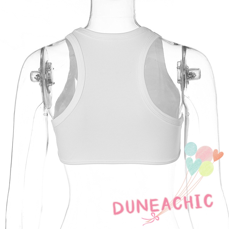 Áo Tank Top Thể Thao Sát Nách Cổ Tròn Thiết Kế Trẻ Trung Cho Nữ