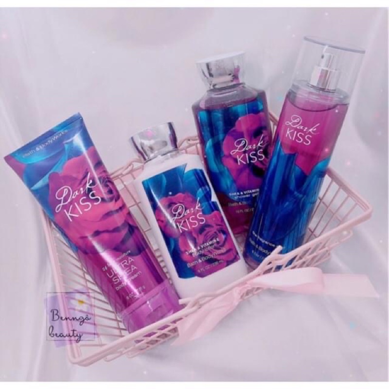 💜 Dark Kiss | Sản Phẩm Tắm Dưỡng Xịt Thơm Toàn Thân Lưu Hương Mịn Da Bath & Body Works