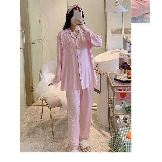 Bộ Bầu Dài Tay Sau Sinh Ở cữ-SAQ203 Chất COTTON Siêu Đẹp MÁT