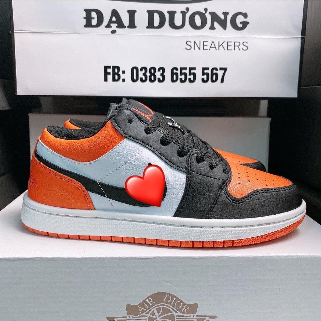 Giày jordan cổ thấp hàng cao cấp các màu jd1 thấp đen trắng low bản đẹp full size 36-43 hot hit 2021. | BigBuy360 - bigbuy360.vn
