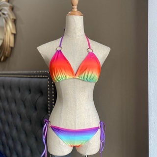 Đồ bơi- bikini 2 mảnh khuyên tròn cạp thấp