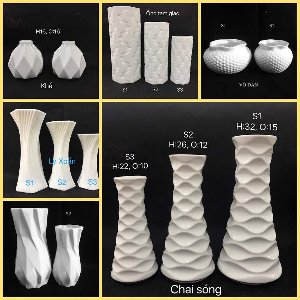 BÌNH HOA GỐM SỨ MINH LONG BÁT TRÀNG