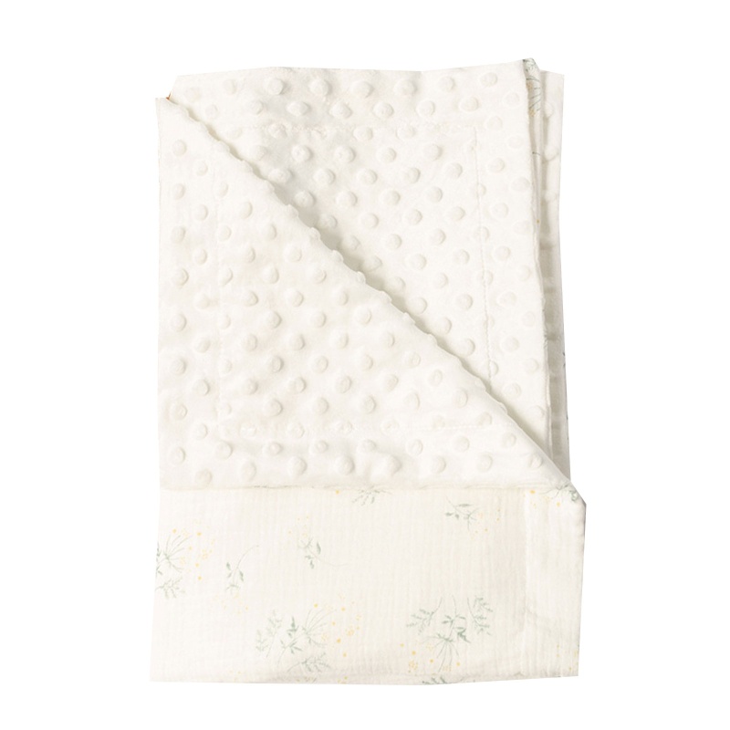 Chăn Cotton Lông Cừu Mềm Mại In Họa Tiết Động Vật Chấm Bi Cho Bé Sơ Sinh