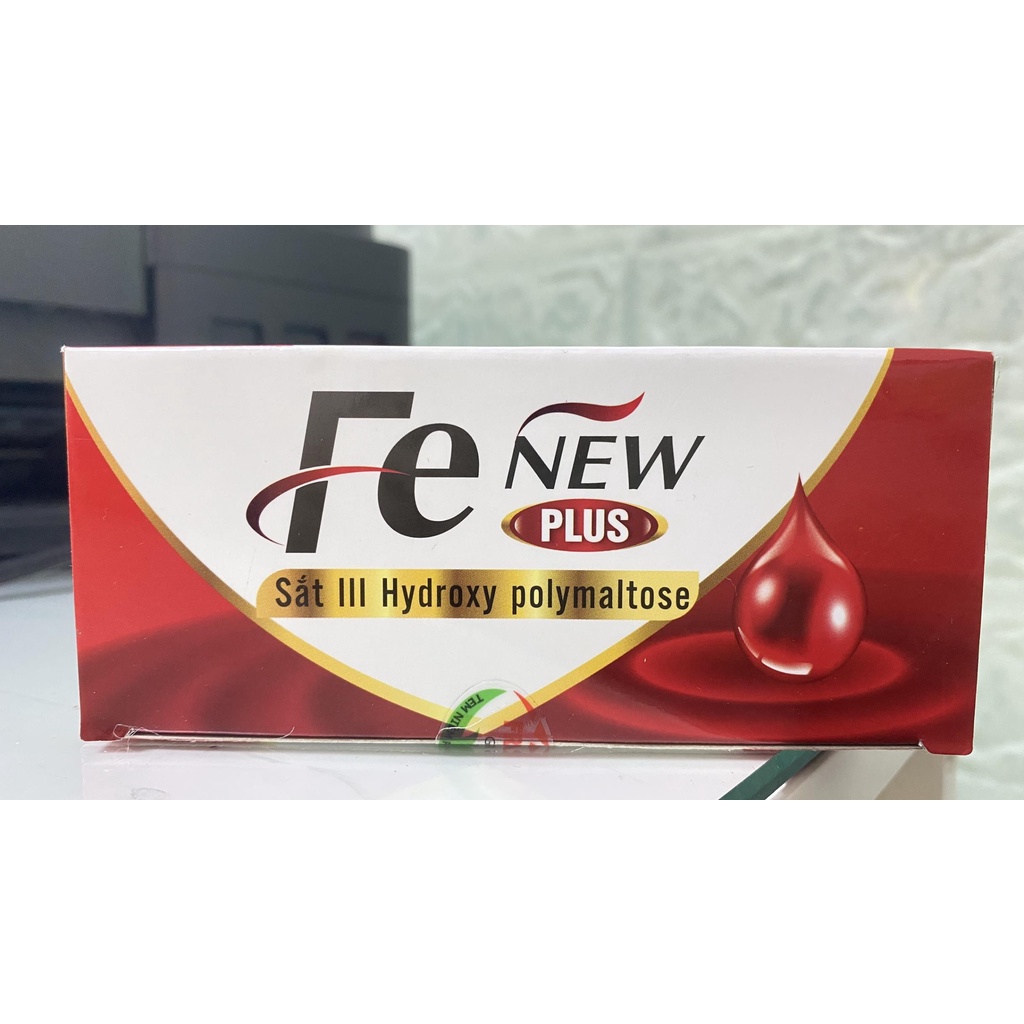 Sắt nước Fenew plus.bổ sung sắt 3 hấp thụ tốt,ko tanh ko táo bón.vị dễ uống cho bà bầu trẻ nhỏ. hộp 20 ống